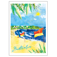 Among the Gum Trees Aussie Beach Greeting Card 11cm x 15cm