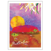 Among the Gum Trees Uluru Greeting Card 11cm x 15cm