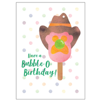 Matilda's Milk Bar Cowboy Ice Cream Birthday Card 11cm x 15cm