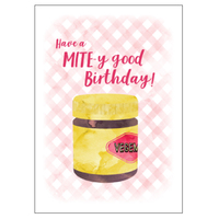 Matilda's Milk Bar Mite-y Birthday Card 11cm x 15cm