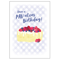 Matilda's Milk Bar Classic Pav Birthday Card 11cm x 15cm