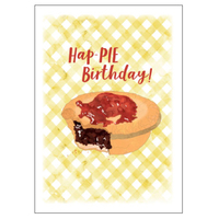 Matilda's Milk Bar Hap-Pie Birthday Card 11cm x 15cm