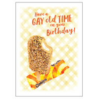 Matilda's Milk Bar Gay Old Time Birthday Card 11cm x 15cm