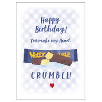 Matilda's Milk Bar Violet Crumble Birthday Card 11cm x 15cm