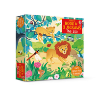 Usborne Book and Jigsaw: The Zoo 9 Piece Puzzle & Book Set