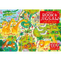 Usborne Book And Jigsaw: At the Zoo 100 Piece