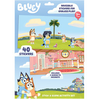 Bluey Stick A Scene Activity Set with 40 Stickers