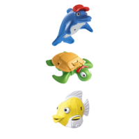 Happy Planet Toys Reef Rescue Crew Bath Toy Characters 3 Pack