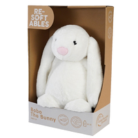 Resoftables Bobo the Bunny Medium Plush Toy 32cm White