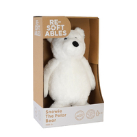Resoftables Snowie the Polar Bear Medium Plush Toy 32cm White