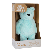 Resoftables Ted the Teddy Medium Plush Toy 32cm Blue