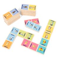 Bluey Wooden Dominoes Set