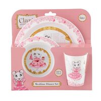 Claris the Chicest Mouse in Paris Mealtime Dinner Set