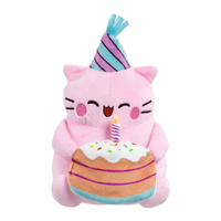 Pembe the Pink Cat - Happy Birthday Plush 17cm