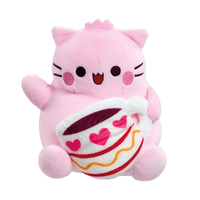 Pembe the Pink Cat - Coffee Plush 17cm