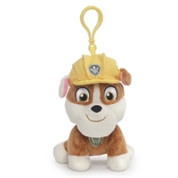 Paw Patrol Rubble Backpack Clip Soft Toy 13cm