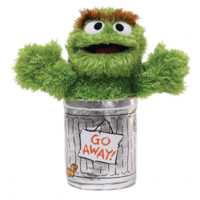 Sesame Street Oscar the Grouch Soft Plush Toy 28cm