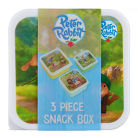 Peter Rabbit Animated 3 Piece Nesting Snack Box Set