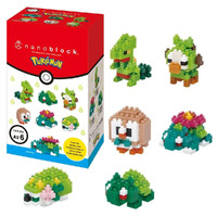 Nanoblock Mini Pokemon Grass Type Box Set