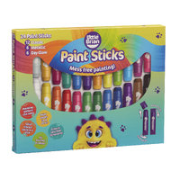 Little Brian Paint Sticks - 24 Assorted Colours