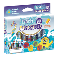 LIttle Brian Bath Paint Sticks (6 Assorted Colours)