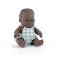 Miniland -  My Friends & Me African Boy Baby Doll 21cm
