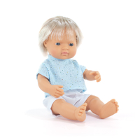 Miniland - My Friends & Me Blonde Caucasian Boy Doll 38cm