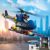 Playmobil - Police Helicopter with Radar Function