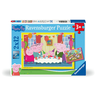 Peppa Pig - Time to Celebrate! 2 x 12 Piece Jigsaw Puzzles
