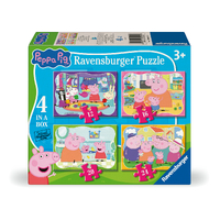 Peppa Pig - Family Time! 4 in a Box Jigsaw Puzzles