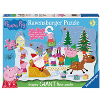 Peppa Pig - Peppa's Christmas Wish Shaped Giant Floor Puzzle