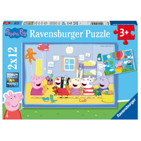 Peppa Pig - Peppa's Adventures 2 x 12 Piece Jigsaw Puzzles