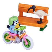 Bluey Bicycle with Bluey Figurine Vehicle Playset