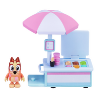 Bluey Ice Cream Cart with Bingo Figurine Vehicle Playset