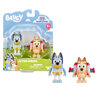 Bluey Figure 2 Pack - Action Heroes Bluey & Bingo