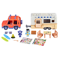 Bluey Campervan & 4WD Family Vehicle Playset Combo