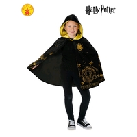Harry Potter Hogwarts Black & Gold Hooded Robe