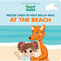 Mizzie the Kangaroo At the Beach Interactive Touch & Feel Book