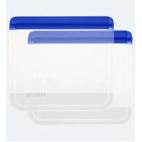 Smash Reusable Sandwich Pouch - 2 Pack - Blue