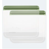 Smash Reusable Sandwich Pouch - 2 Pack - Green