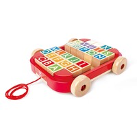 Pull Along Cart with Stacking Blocks