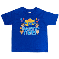 The Wiggles Party Time Tour Kids T Shirt Blue Size 4