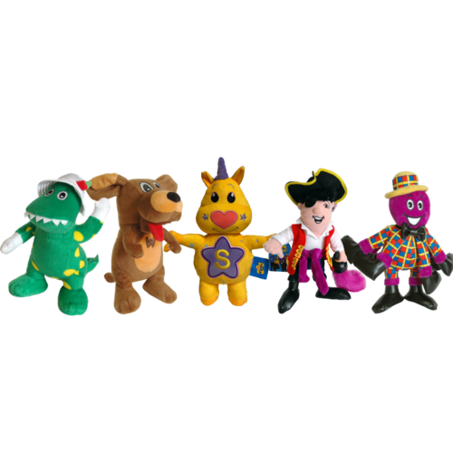 the wiggles plush dolls