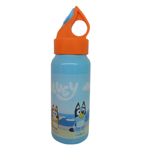 Buy Bluey 473ml Stainless Steel Bottle (Blue Lid) Online